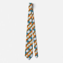 Bunte Silk Jesusfoulard-Krawatte
