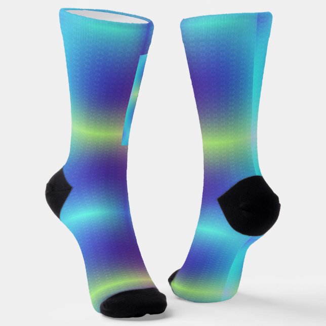 Bunte Socken mit einem Farbverlaufdesign  (Gewinkelt)