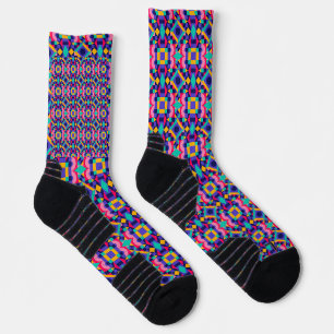 Bunte Socken mit einem lebendigen