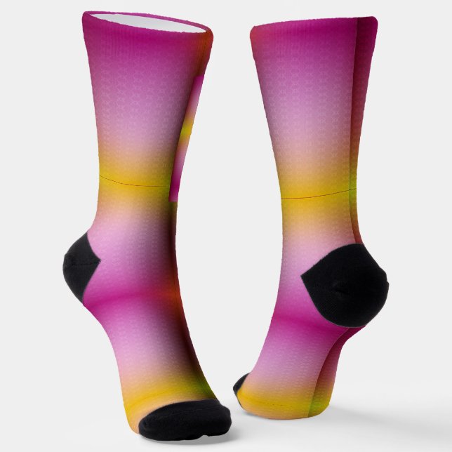 Bunte Socken mit einem lebendigen Farbverlauf-Must (Gewinkelt)