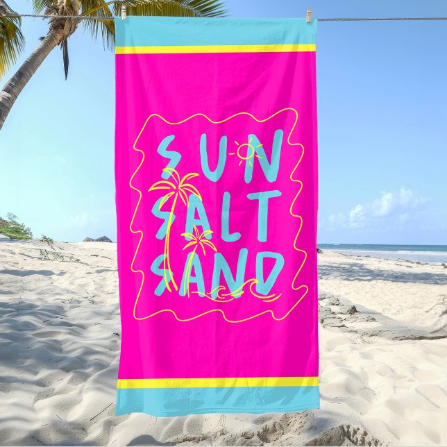 Bunte Sonne Sand Salz Strandtuch (Von Creator hochgeladen)