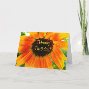 Bunte Sonnenblume Karte
