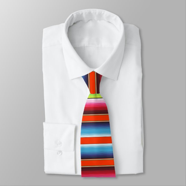 Bunte Spanisch Serape Fiesta-Mexikaner-Decke Krawatte (Gebunden)