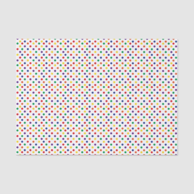 Bunte Spaß-Tupfen Seidenpapier (Vorderseite)