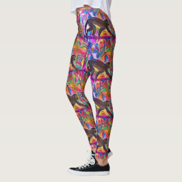 Bunte Spinnen-Affe-Kunst-Leggings Leggings