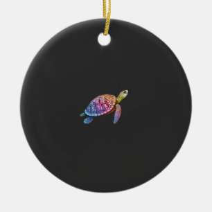 Bunte Splash-Ost-Dosenschildkröte (3) Keramik Ornament