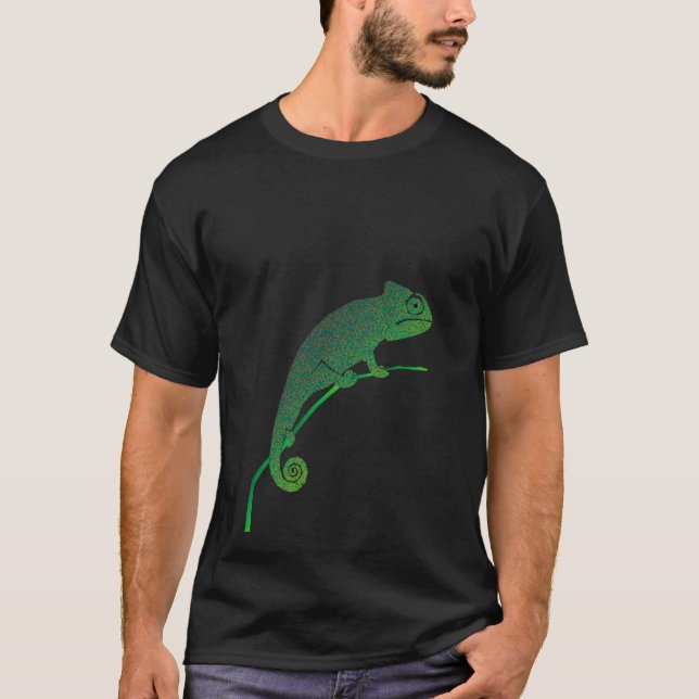 Bunte Sprache der Chamäleone T-Shirt (Vorderseite)