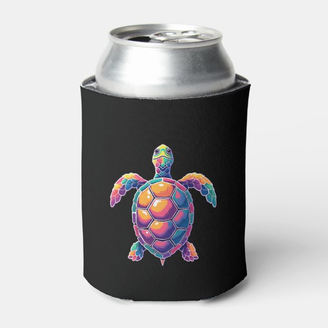 Bunte Spritz-Ost-Dosenschildkröte (2) Dosenkühler (Kanne Vorderseite)