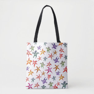 Bunte Starfishes, Seesterne Kunst-Tasche Tasche
