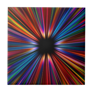 Bunte Sternexplosionexplosion Fliese