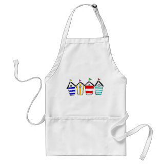 Bunte Strandhütte-Illustration Schürze