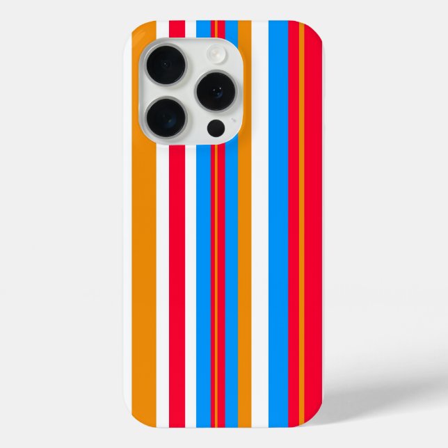 bunte Streifen Case-Mate iPhone Hülle (Rückseite)