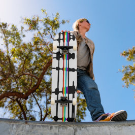 Bunte Streifen Skateboard
