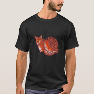 Bunte Süße Katze Regenbogen Kätzchen  Katze T-Shirt