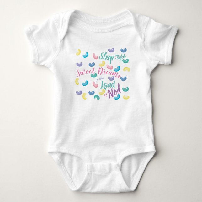 Bunte süße Süßigkeits-Träume Baby Strampler (Vorderseite)