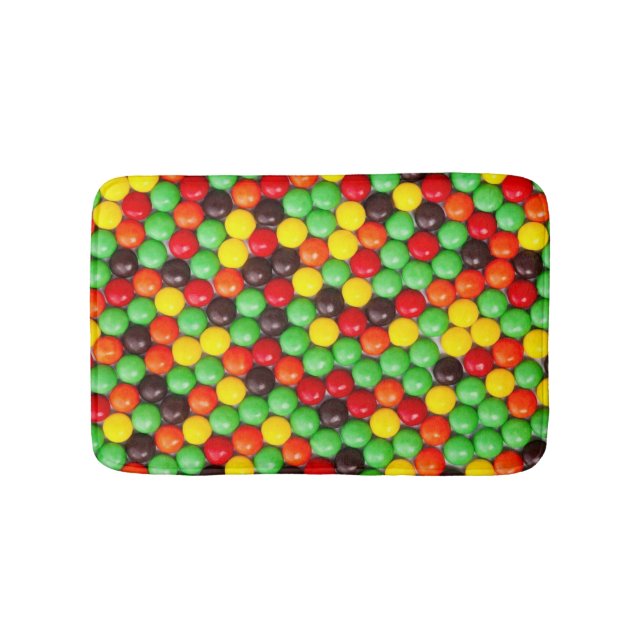 Bunte Süßigkeiten Badematte (Vorderseite)