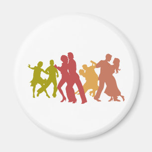 Bunte Tango-Tänzer Magnet