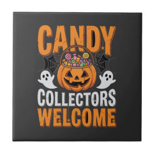 Bunte Tanzskelette Halloween-Party Fliese