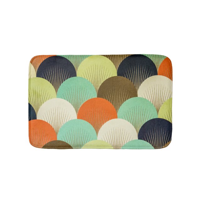 Bunte Tapete: künstlerisches Design. Badematte (Vorderseite)