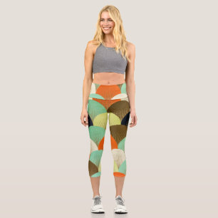 Bunte Tapete: künstlerisches Design. Capri Leggings