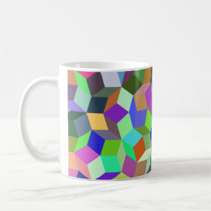 bunte Tasse mit Penrose Muster