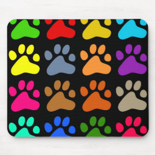 Bunte Tatzen Mousepad