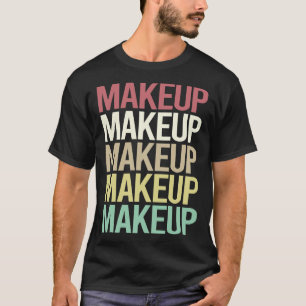 Bunte Text Schminke T-Shirt