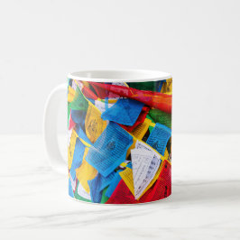 Bunte tibetische Gebetsflaggen - Tibet Kaffeetasse