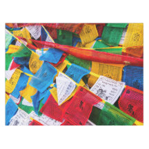 Bunte tibetische Gebetsflaggen - Tibet
