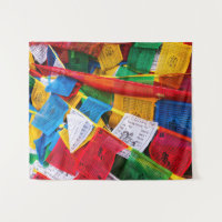 Bunte tibetische Gebetsflaggen - Tibet