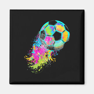 Bunte Tie Dye Fußball Ll  Magnet