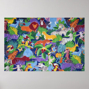 Bunte Tierwelt Poster