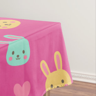 Bunte Tischdecke des Osterhasen-Muster-