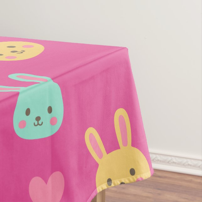 Bunte Tischdecke des Osterhasen-Muster-| (Beispiel)