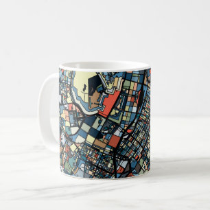 Bunte Tokyo-Karte Kaffeetasse