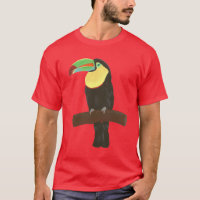 Bunte Toucan Vogel-Malerei auf T-Shirts