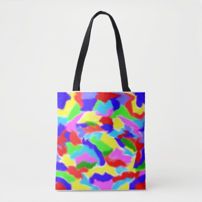 Bunte Tragetasche Tasche (Vorderseite)