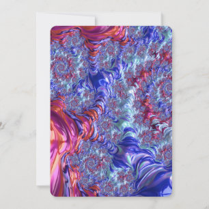 Bunte Trippy Groovy Digitale Abstrakte Fraktal