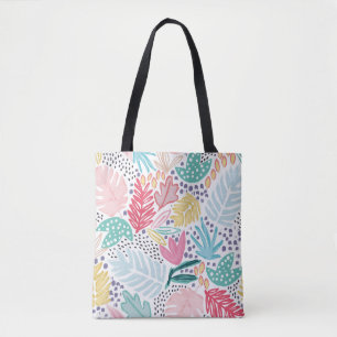 Bunte tropische Collagen-gemusterte Taschen-Tasche Tasche