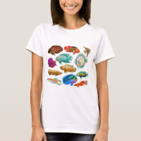 Bunte tropische Fische
