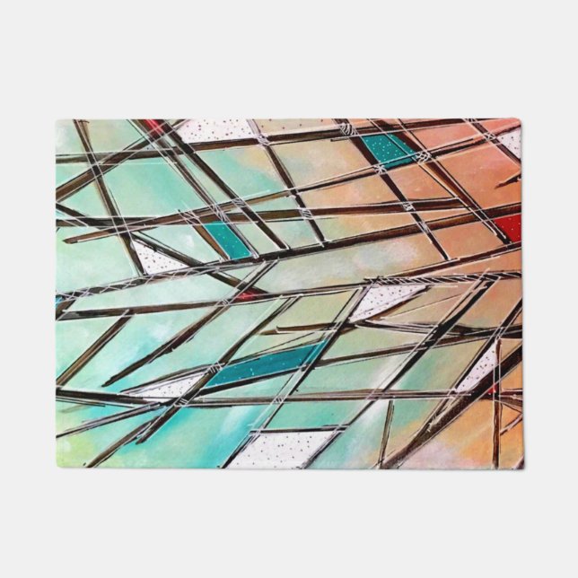 Bunte Tür-Matte Fußmatte (Vorderseite)