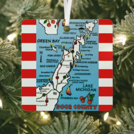 Bunte Tür Regency Wisconsin Metallornament Ornament Aus Metall