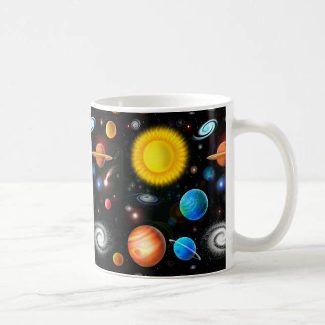 Bunte Universum-Astronomie-Raum-Tasse Kaffeetasse (Rechts)