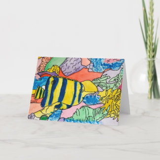 Bunte Unterwasserwelt Karte