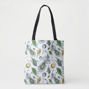 Bunte verschiedene Federn Tasche