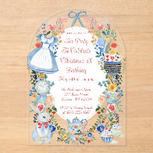 Bunte verzauberte Alice im Wunderland zum Geburtst