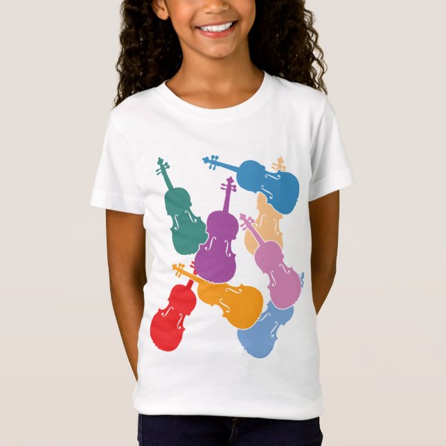 Bunte Viola T-Shirt (Vorderseite)