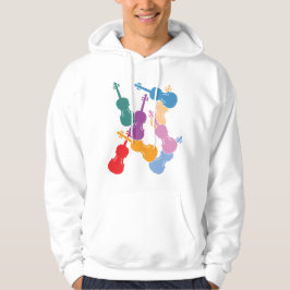 Bunte Violinen Hoodie
