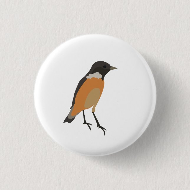 Bunte Vögel Singvogel        Button (Vorderseite)
