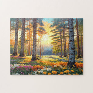 Bunte Waldblumen und Sonnenschein Kunst